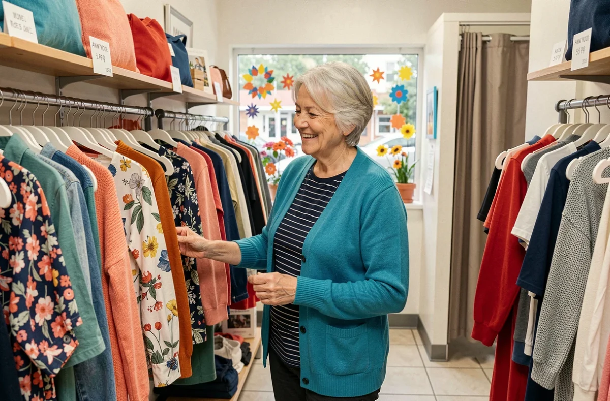 Boutique Ann'Mode avec une sélection accessible et colorée de prêt-à-porter féminin du quotidien