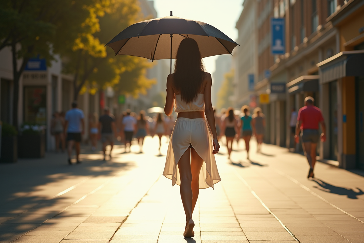 Choix d’un parapluie noir en été : les raisons de cette préférence