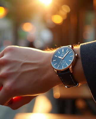 Poignet stylé avec deux montres élégantes en ville